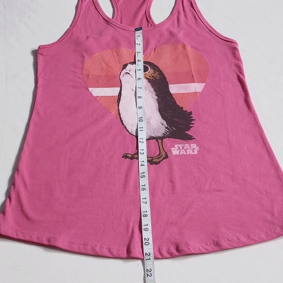 Star wars women's Juniors porg love Racerback tanto top size XS - Picture 7 of 10